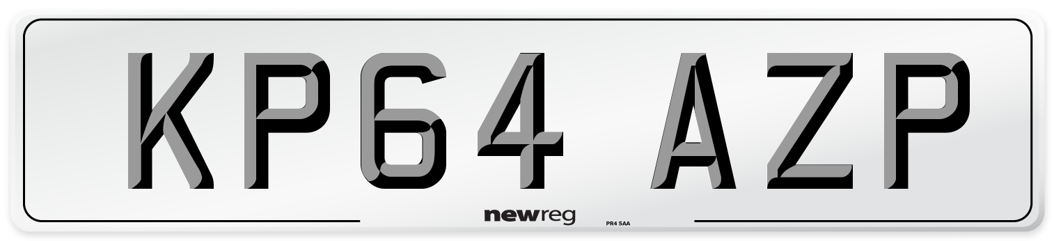 KP64 AZP Number Plate from New Reg